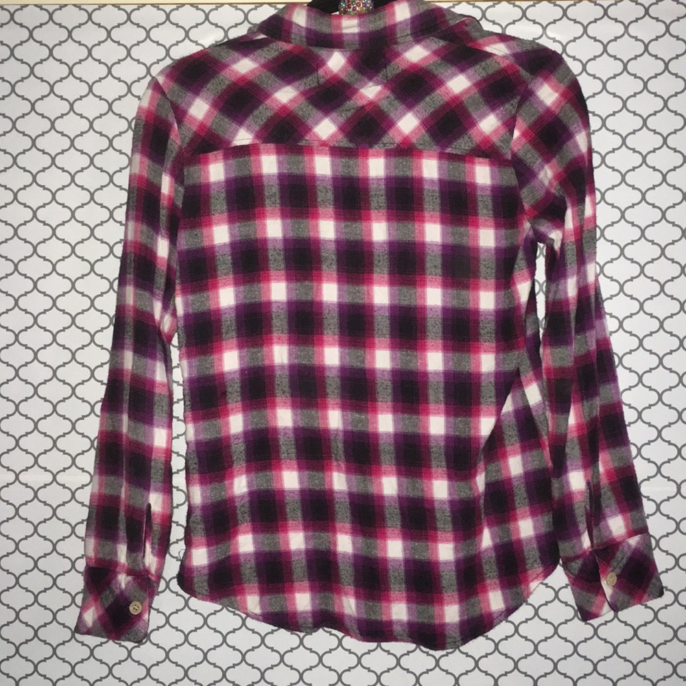 VS PINK Button Down Plaid Shirt - Picture 4 of 5